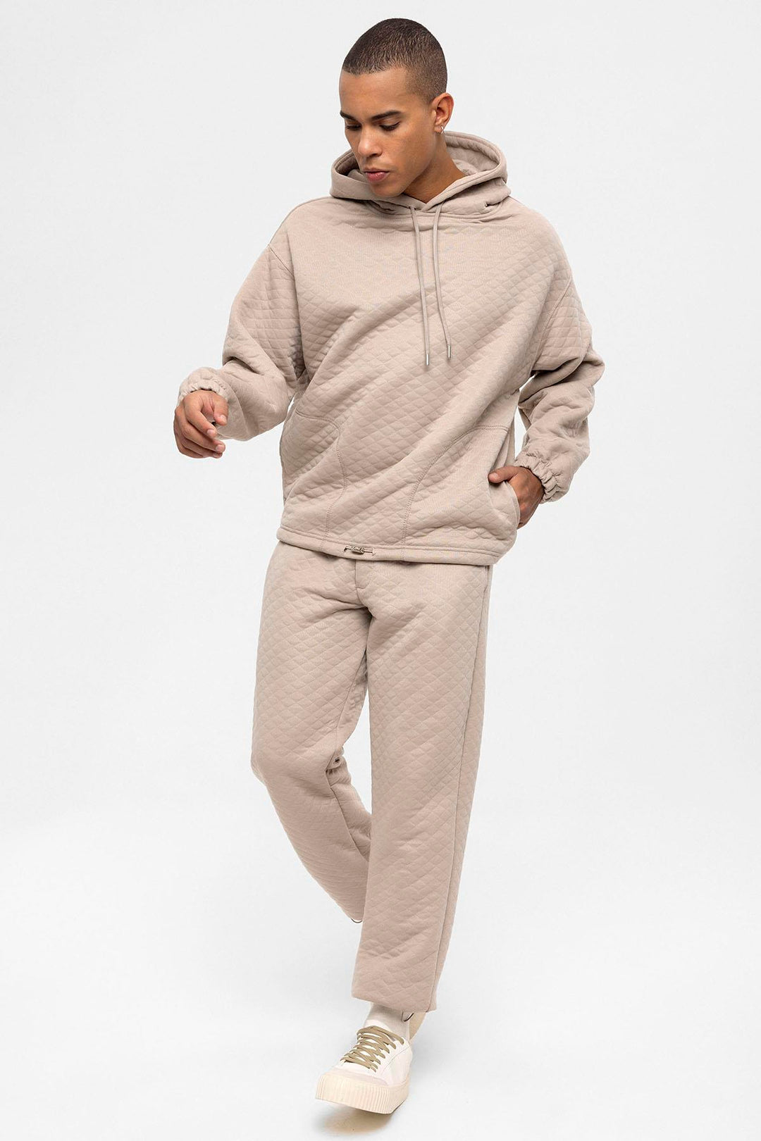 ANT Diamond Patterned Oversize Men's Tracksuit Set - Visalia