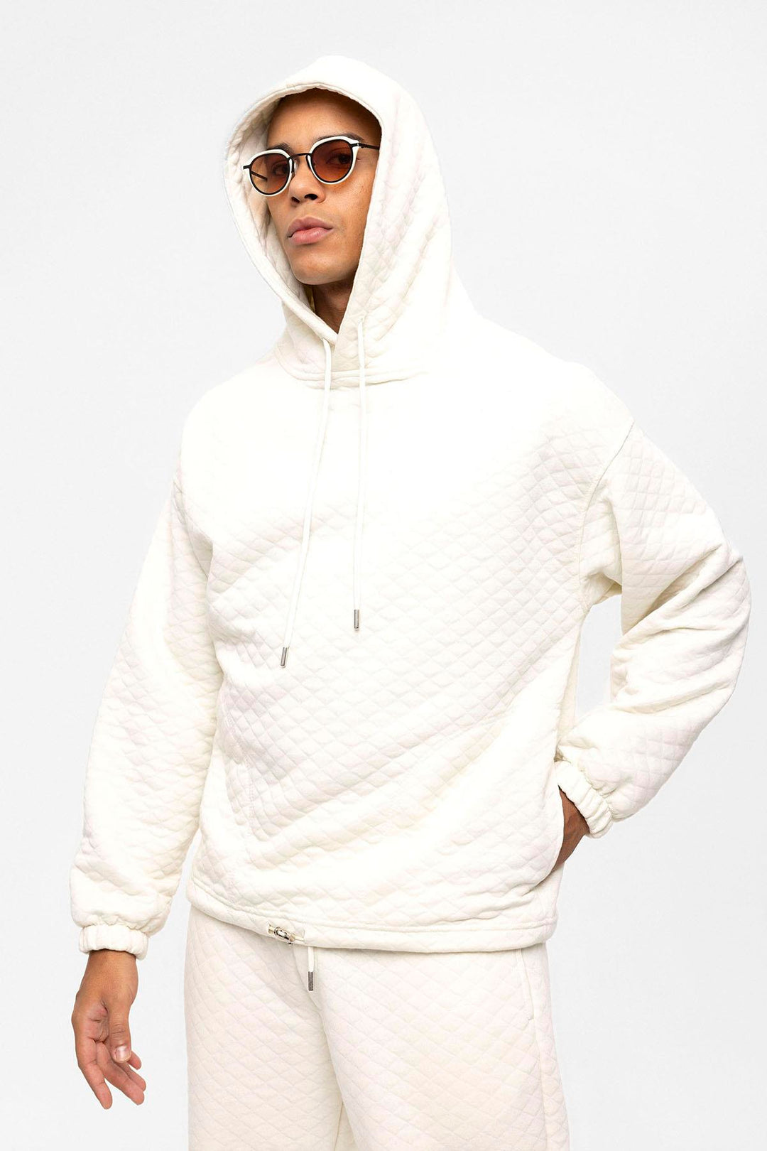 ANT Diamond Patterned Oversize Men's Tracksuit Set - Freehold
