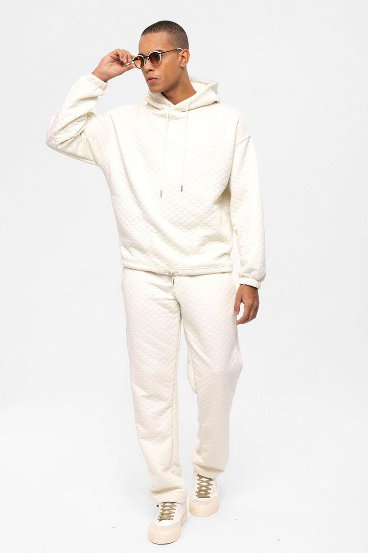 ANT Diamond Patterned Oversize Men's Tracksuit Set - Freehold