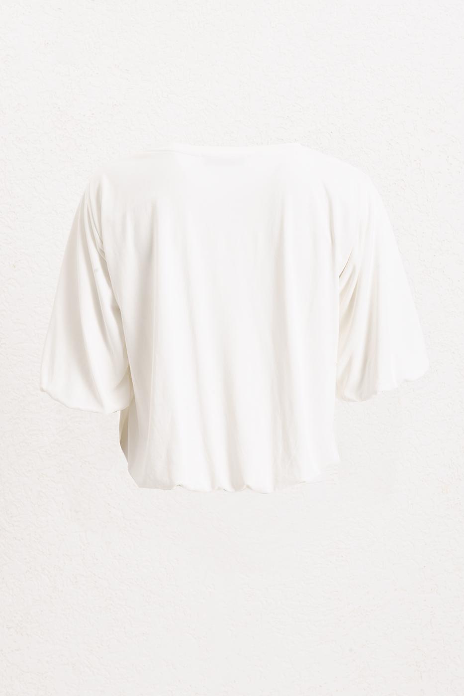 BSL Women Balloon Sleeve Modal Blouse - Mettmann