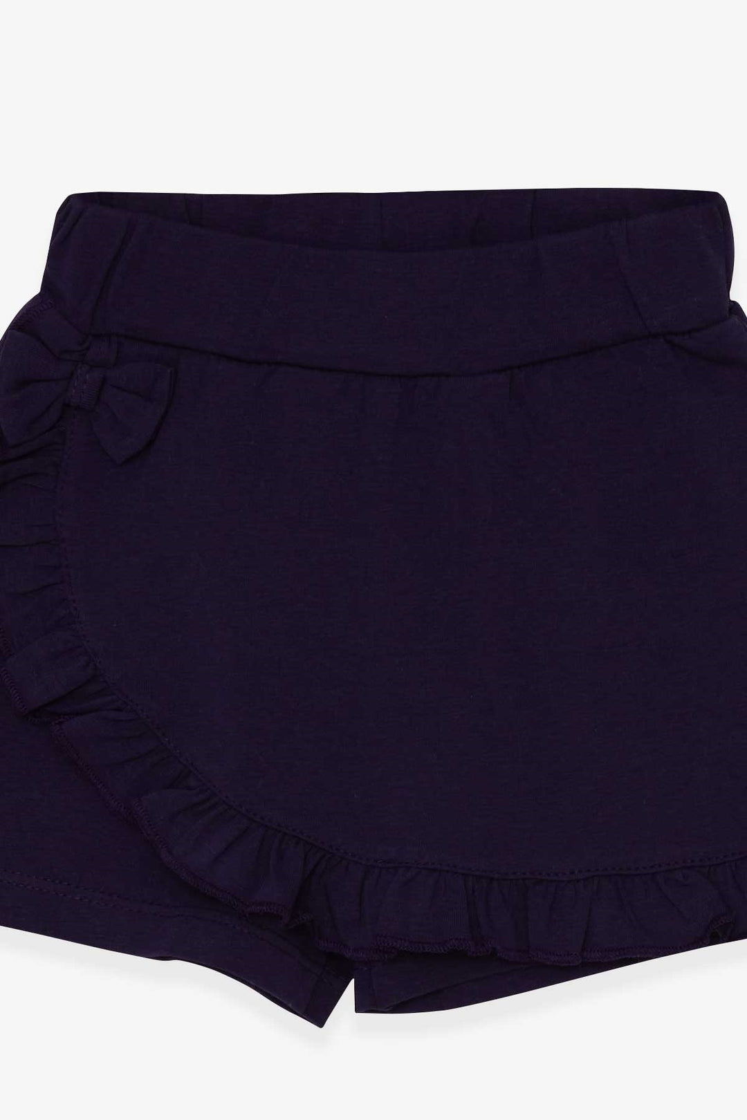 BRE Silly Girl Shorts Skirt with Frills and Bow, Purple, 3-7 Years - Ilford