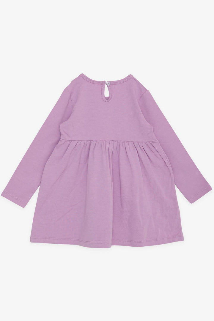 BRE Silly Girl Child Long Sleeve Dress Cute Princess Kitty Printed 1.5-5 Years, Lilac - Civitavecchia