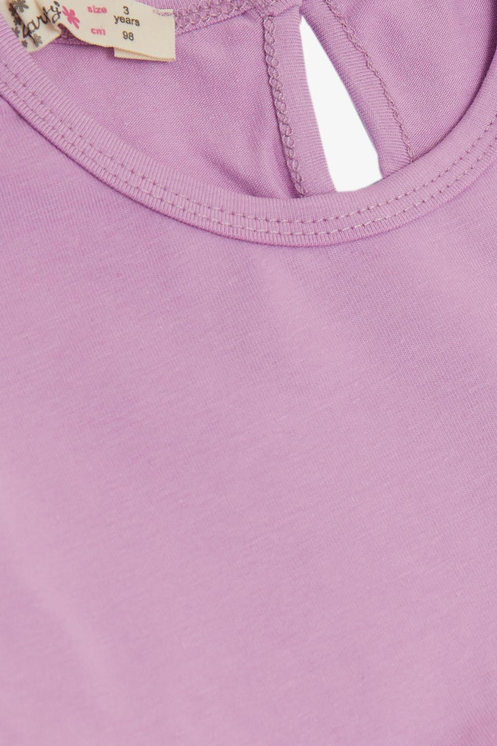 BRE Silly Girl Child Long Sleeve Dress Cute Princess Kitty Printed 1.5-5 Years, Lilac - Civitavecchia