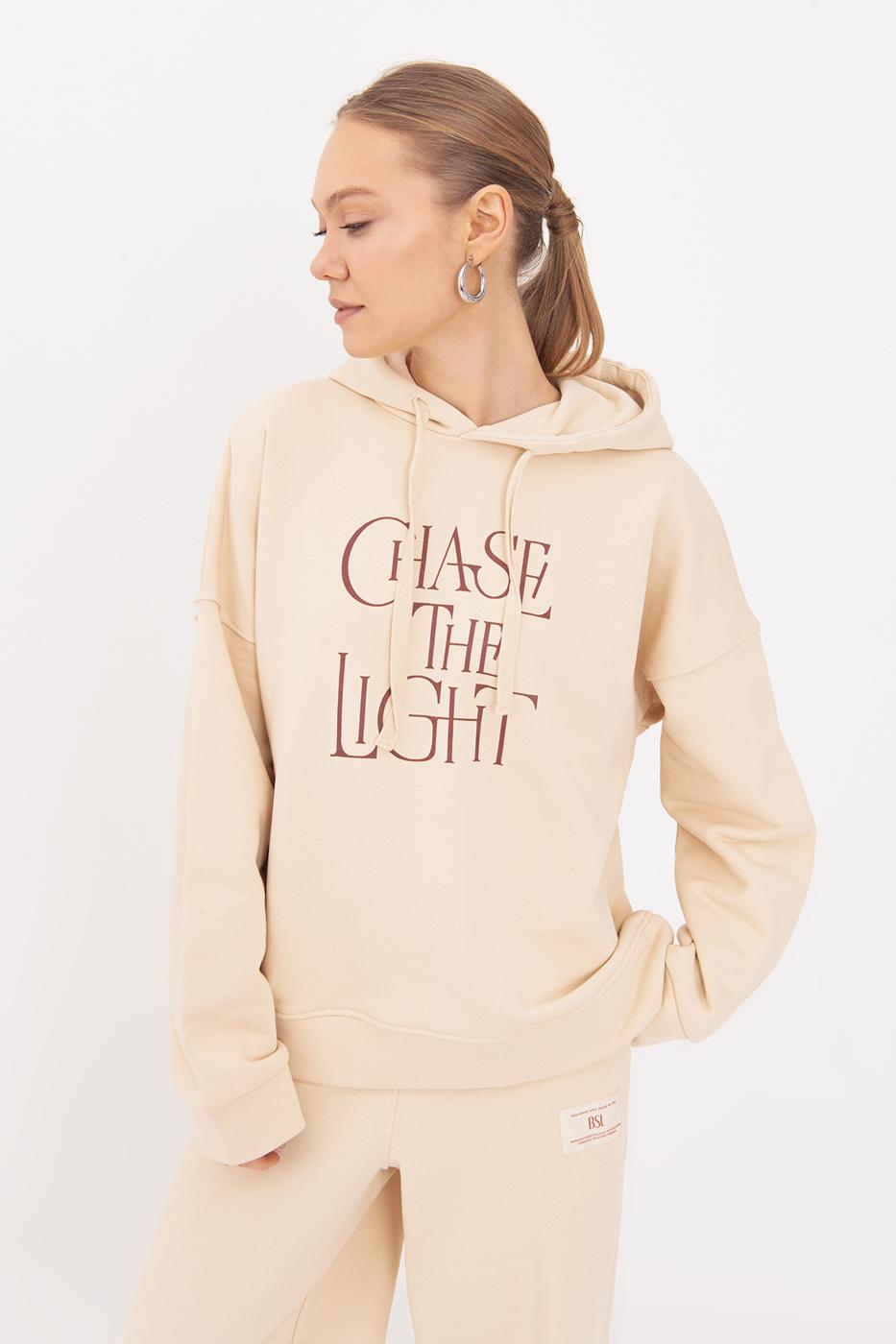 BSL Women Printed Hooded Sweatshirt - Council Bluffs