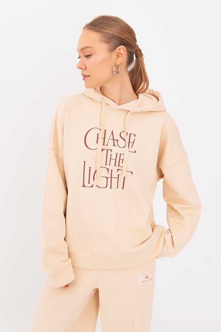 BSL Women Printed Hooded Sweatshirt - Council Bluffs