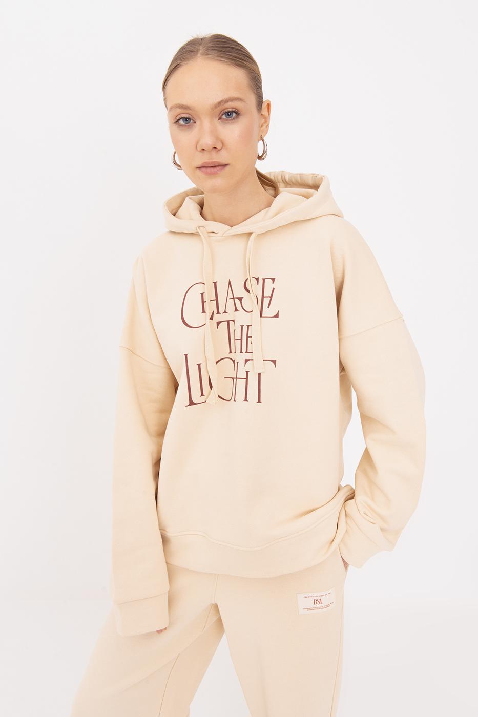 BSL Women Printed Hooded Sweatshirt - Council Bluffs