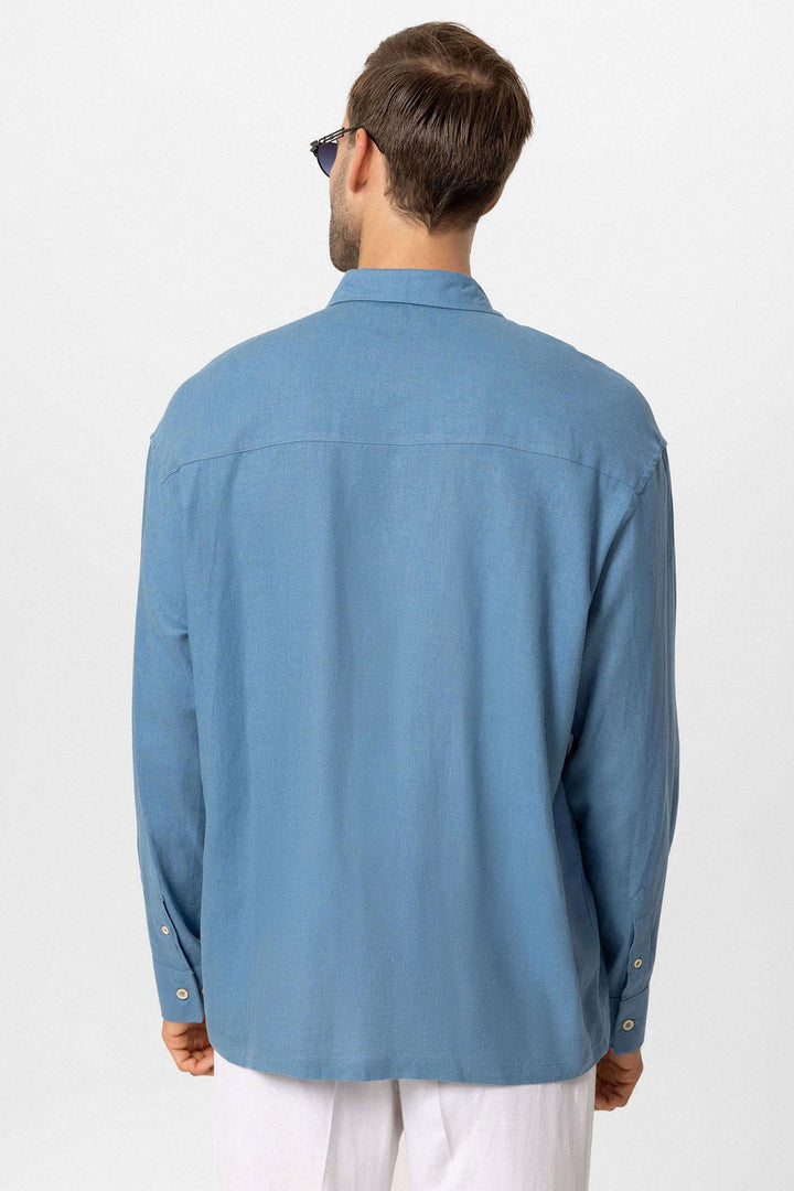 ANT Oversized Long Sleeve Men's Shirt - Palma