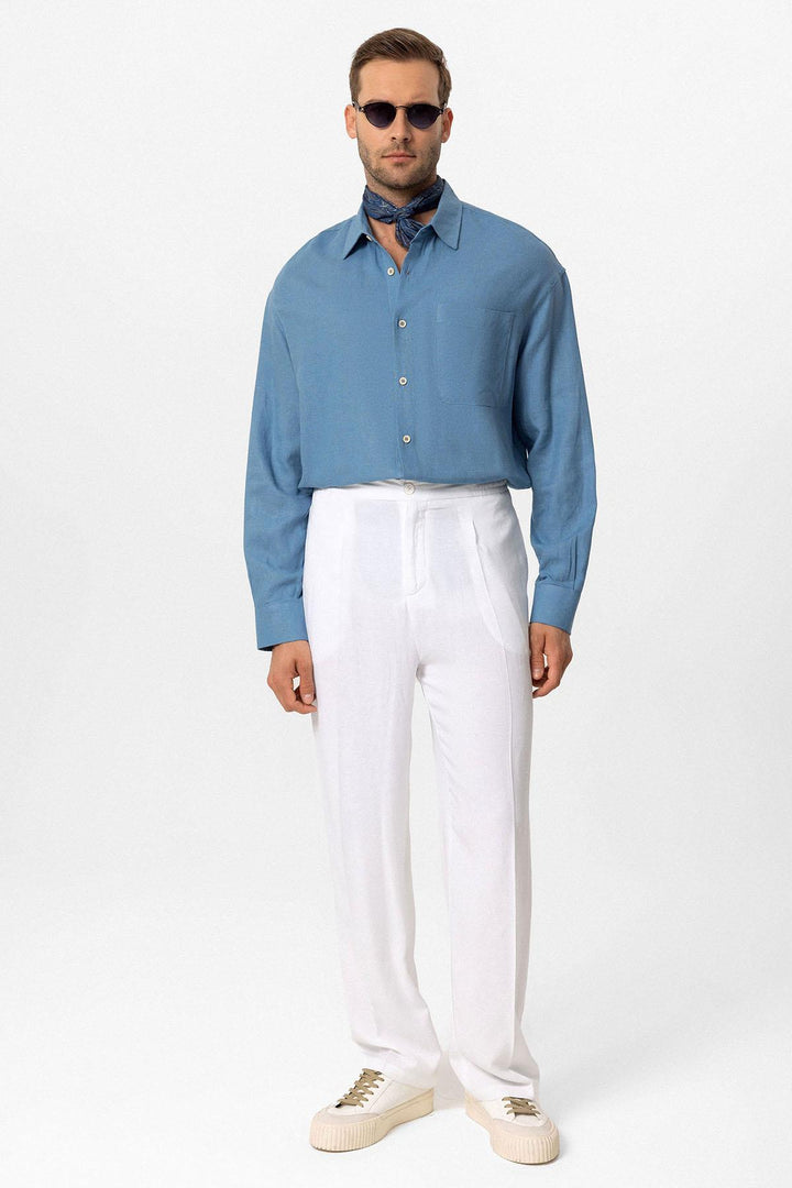 ANT Oversized Long Sleeve Men's Shirt - Palma