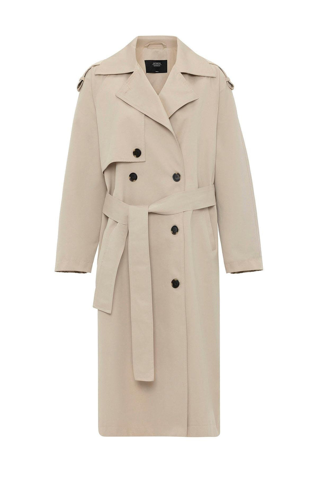 ANT Antioch Lord Women's Belted Long Trench Coat - Brentwood