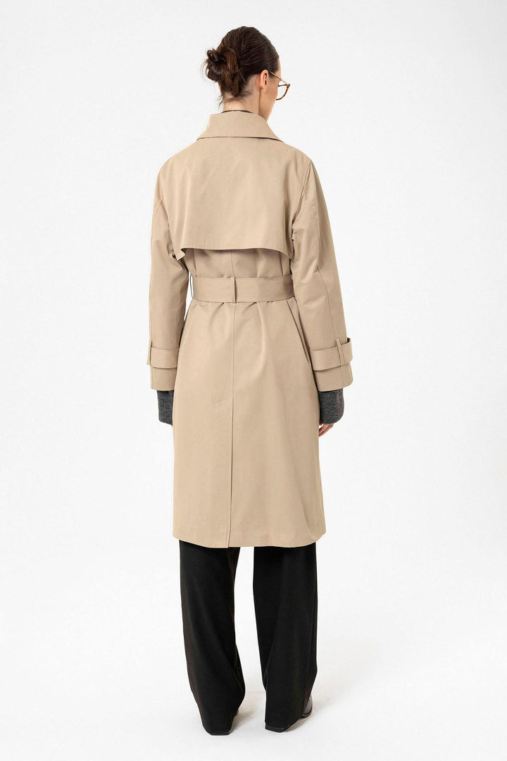ANT Antioch Lord Woman Double Breasted Belted Trench Coat - Davis