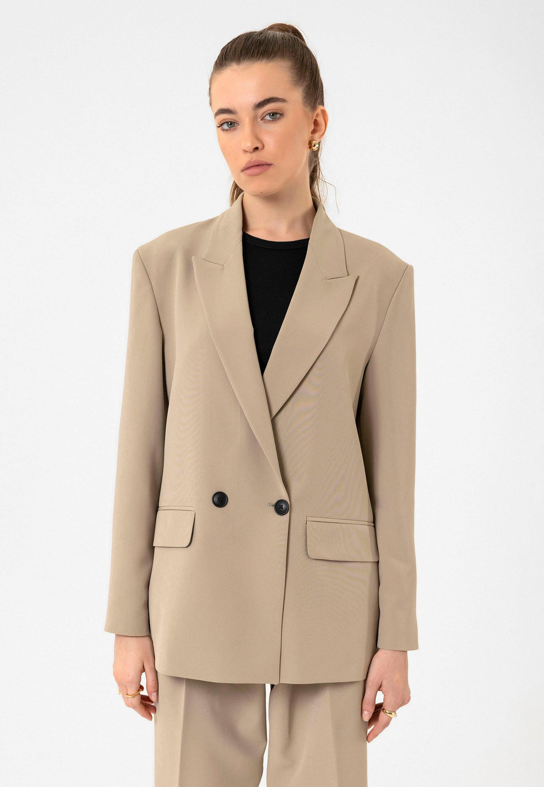 ANT Antioch Lord Women's Double Breasted Oversize Blazer Jacket - Cheltenham