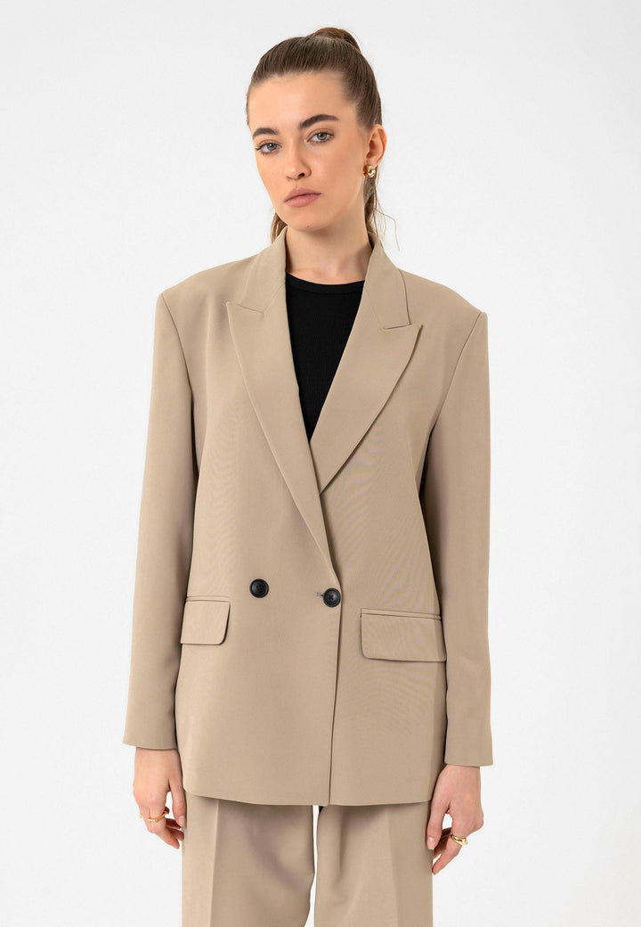 ANT Antioch Lord Women's Double Breasted Oversize Blazer Jacket - Cheltenham