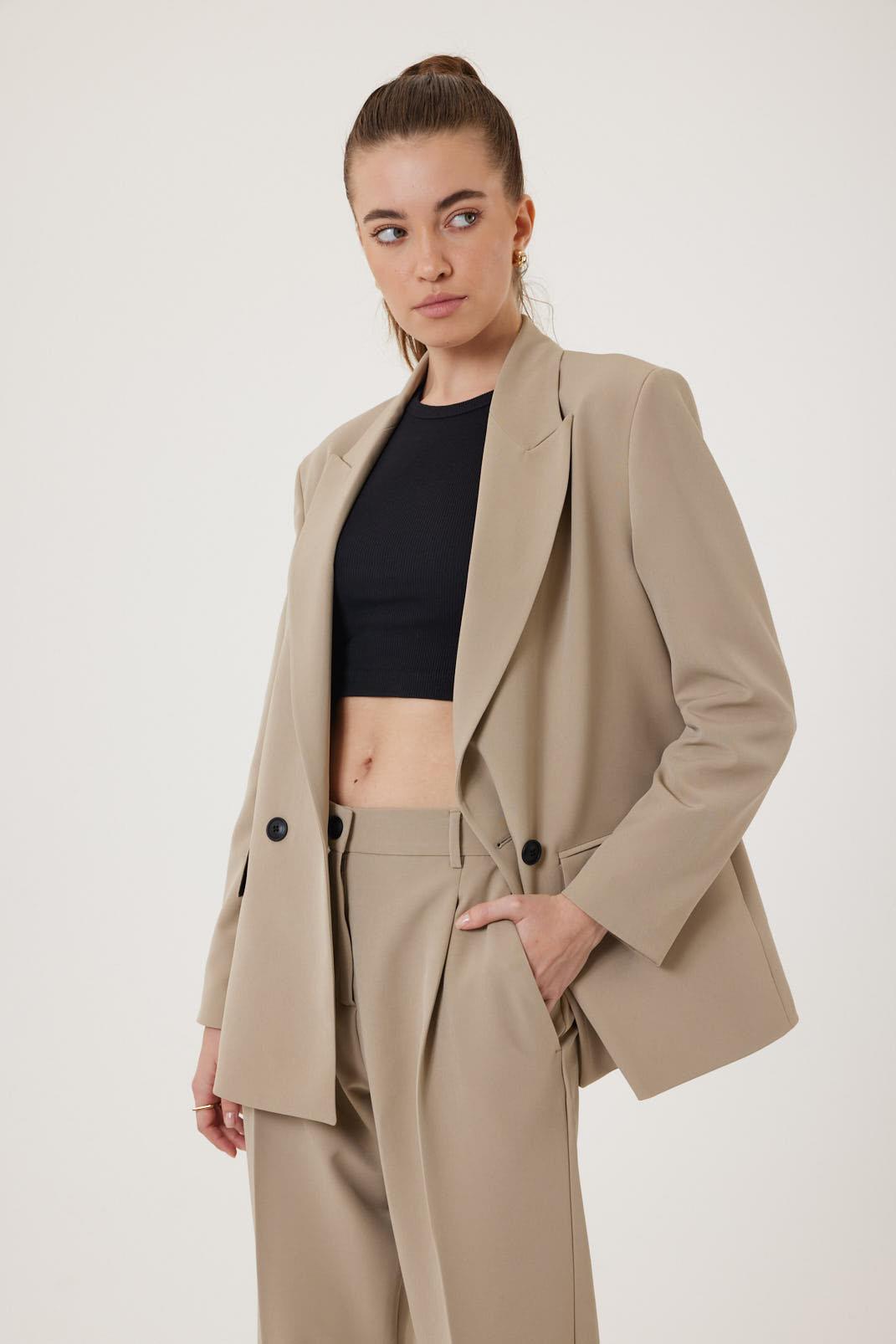 ANT Antioch Lord Women's Double Breasted Oversize Blazer Jacket - Cheltenham
