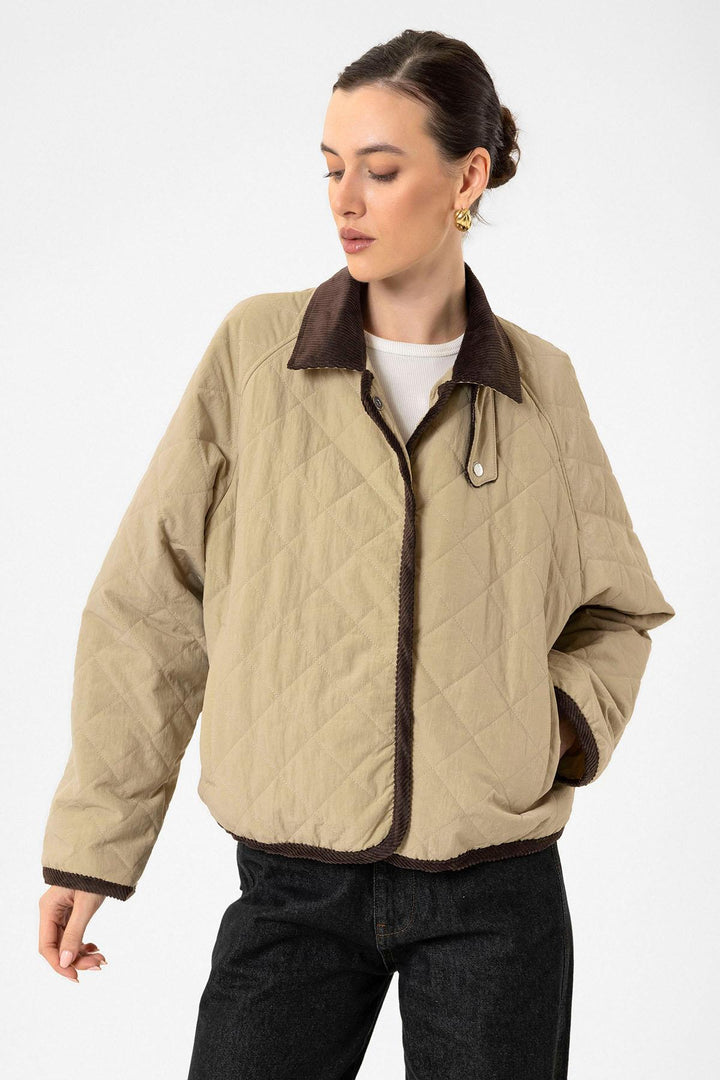 ANT Antioch Women's Quilted Jacket with Polo Collar - Sant’Eufemia Lamezia