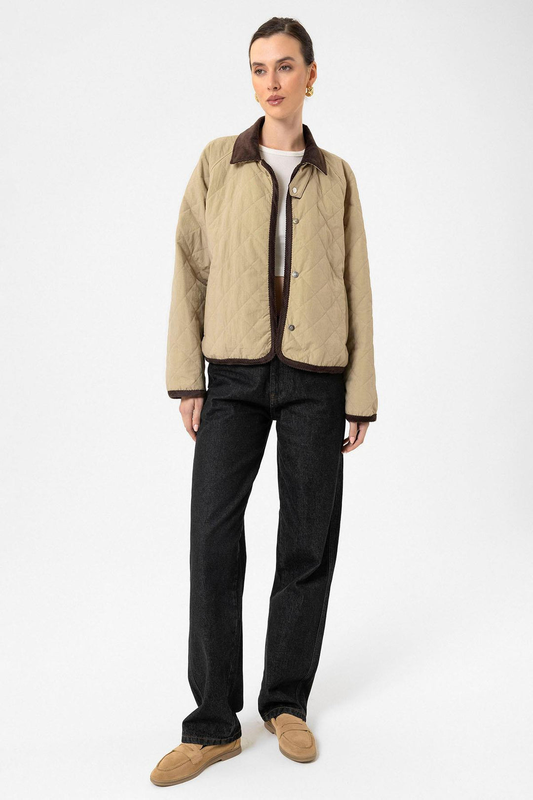 ANT Antioch Women's Quilted Jacket with Polo Collar - Sant’Eufemia Lamezia