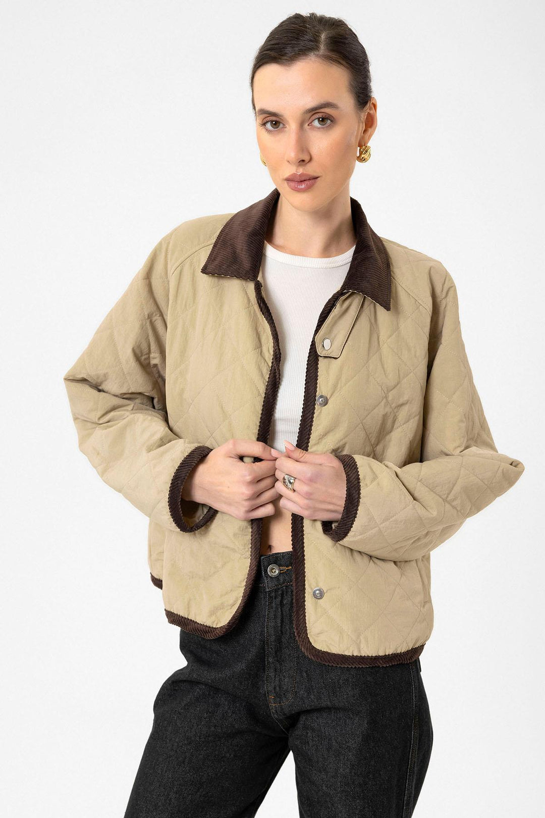 ANT Antioch Women's Quilted Jacket with Polo Collar - Sant’Eufemia Lamezia