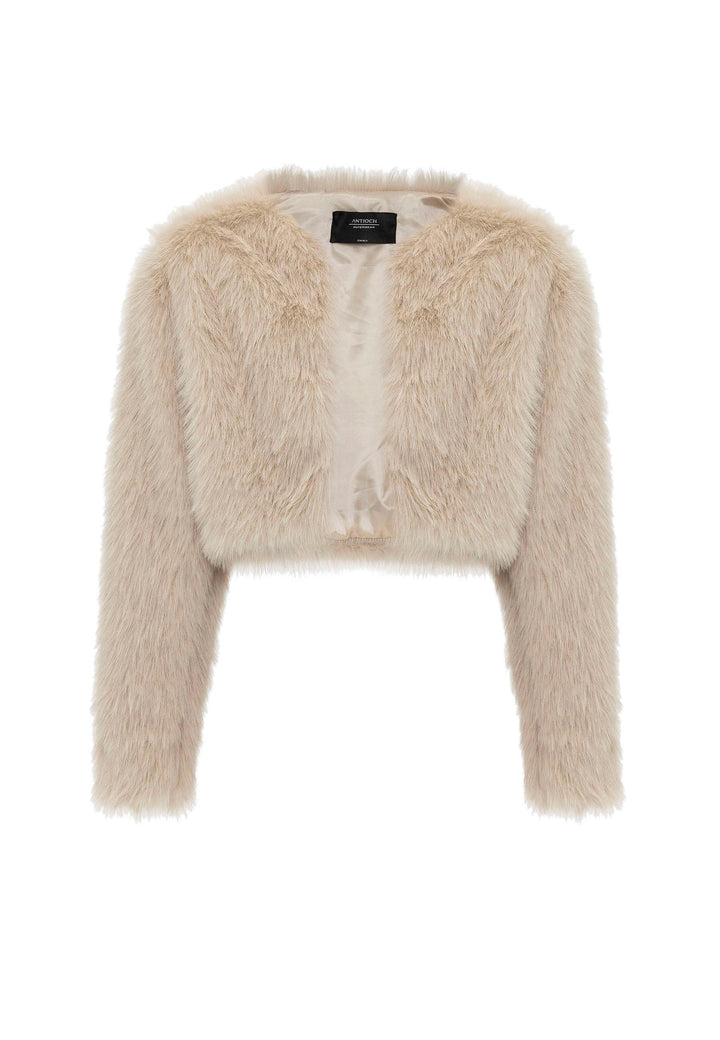 ANT Antioch Lord Woman Faux Fur Crop Jacket - Berkeley