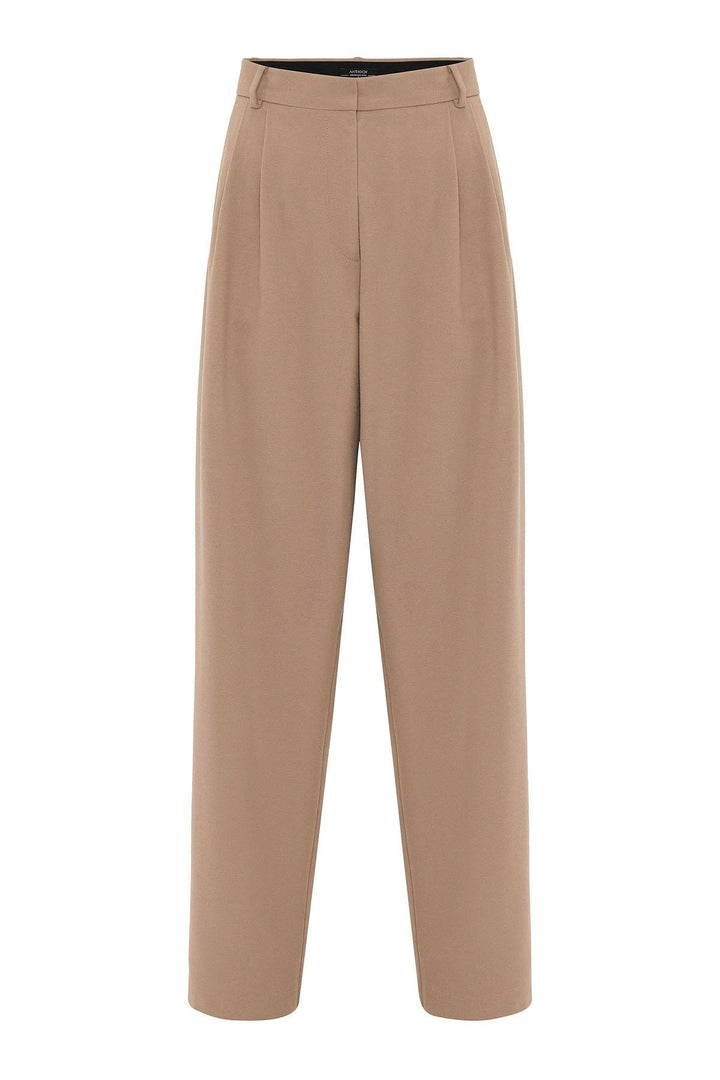 ANT Antioch Women's High Waist Pants with Detailed Straight Fit - Brossard