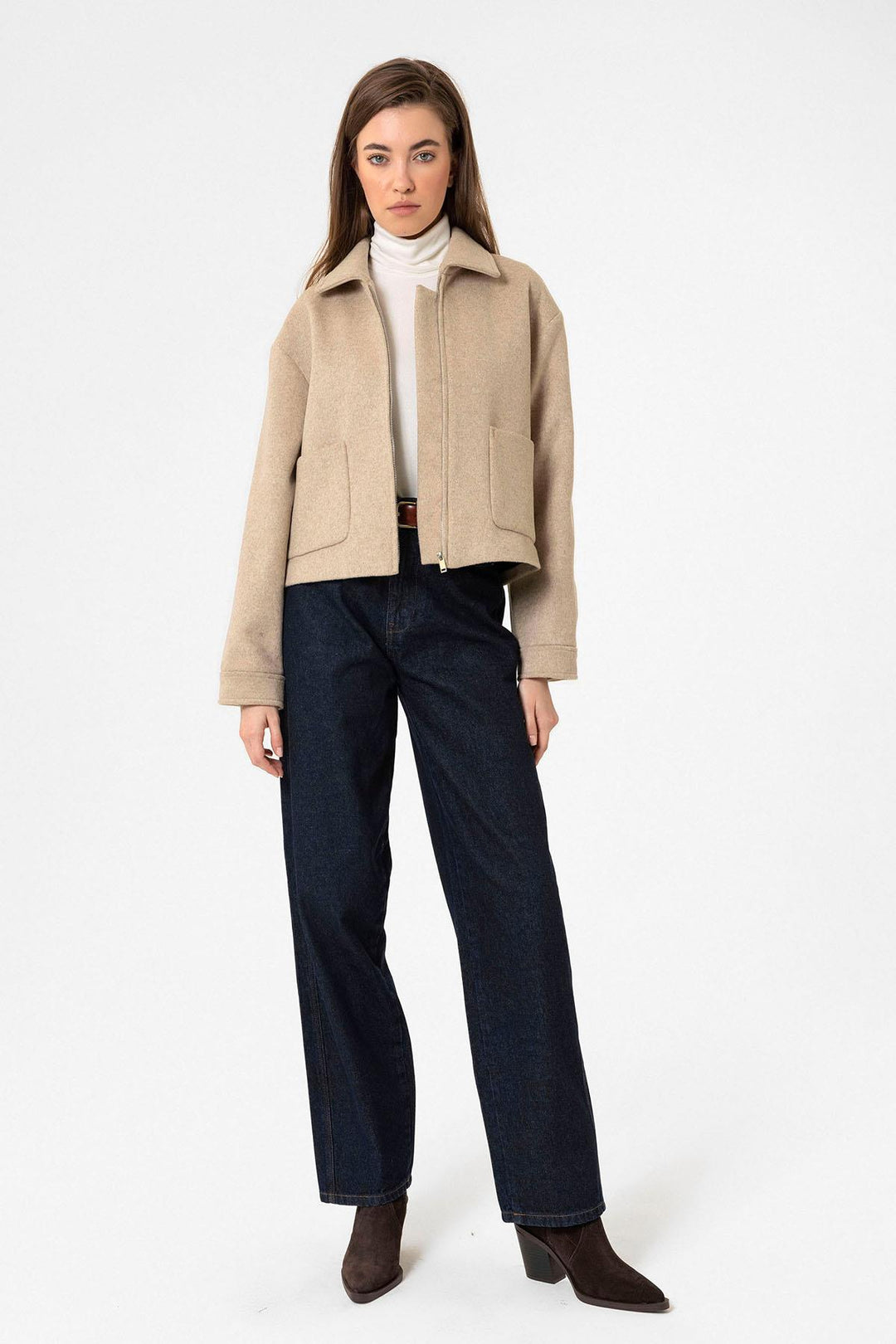 ANT Antioch Lord Woman Wool Blend Short Jacket - Santa Fe