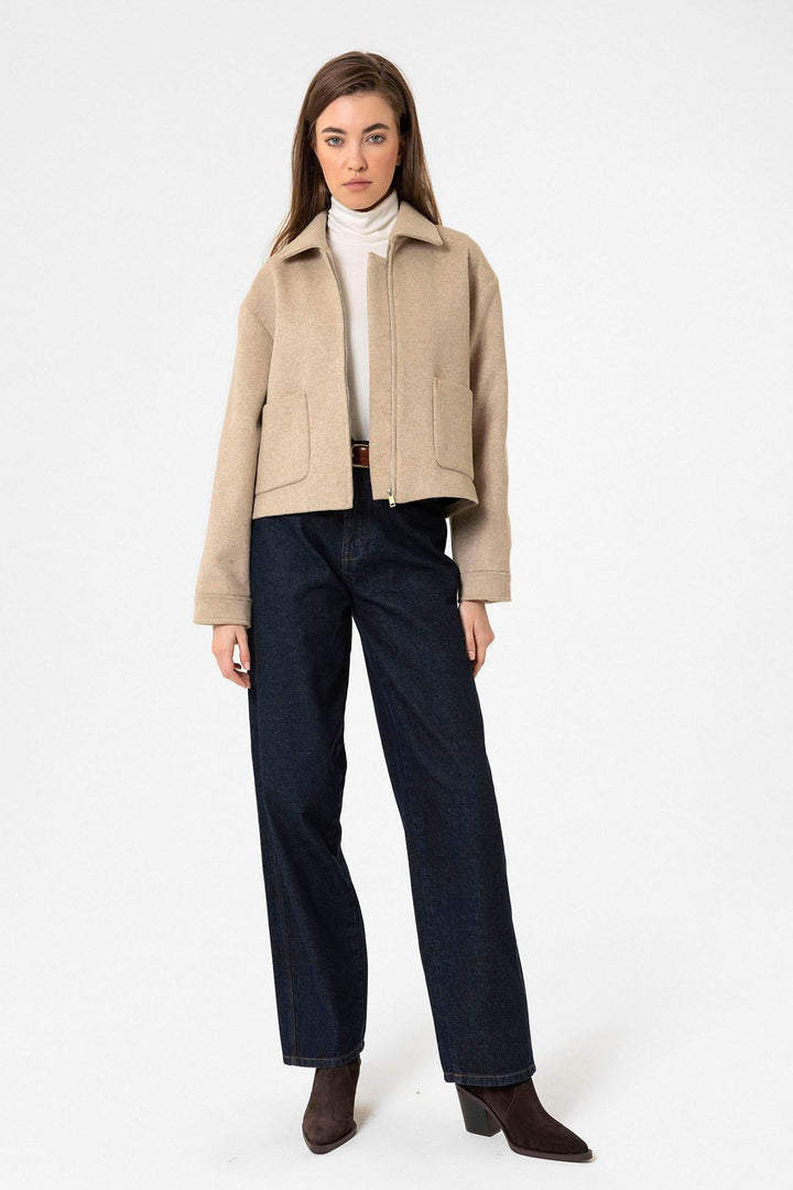 ANT Antioch Lord Woman Wool Blend Short Jacket - Santa Fe