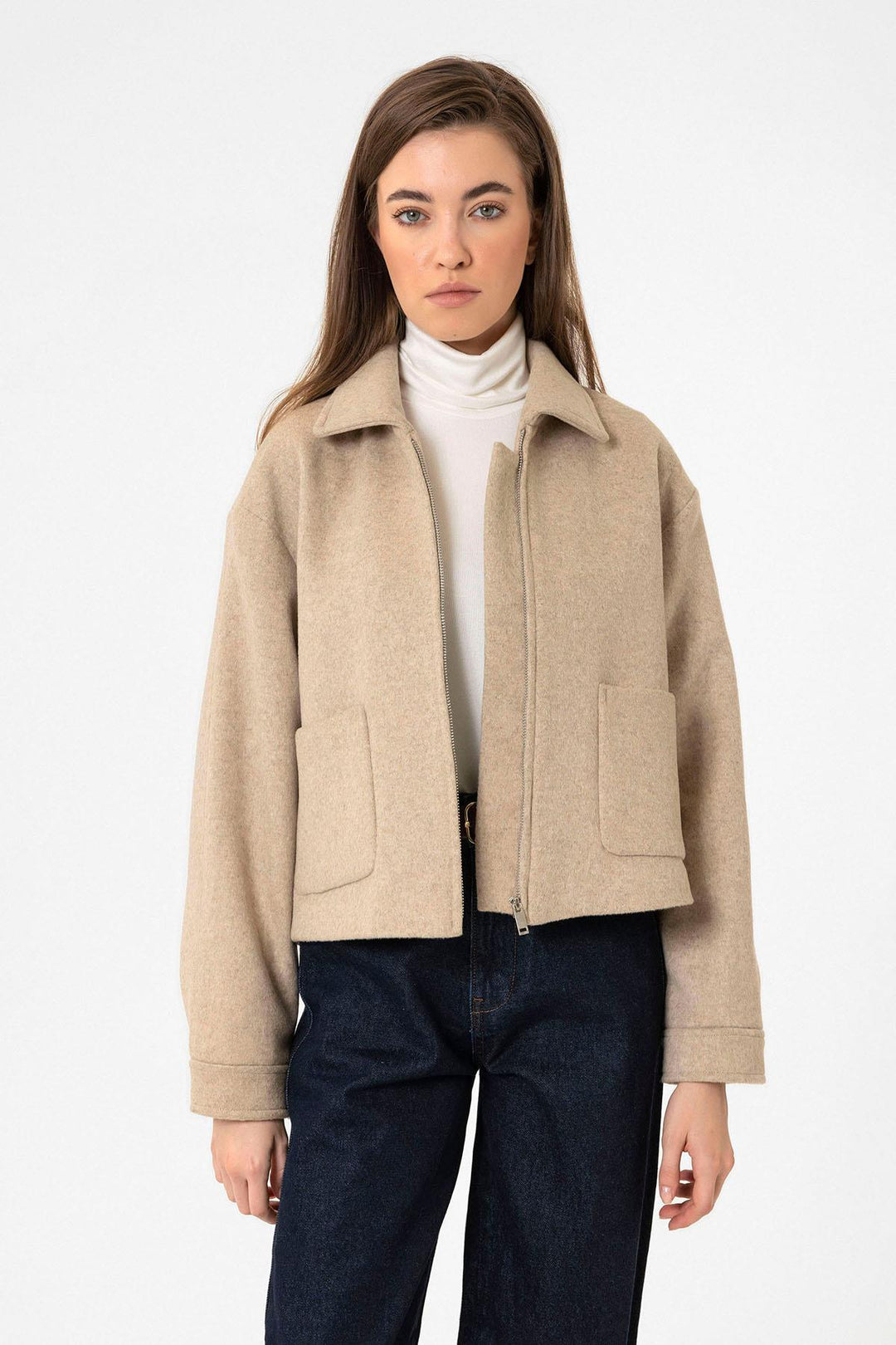 ANT Antioch Lord Woman Wool Blend Short Jacket - Santa Fe