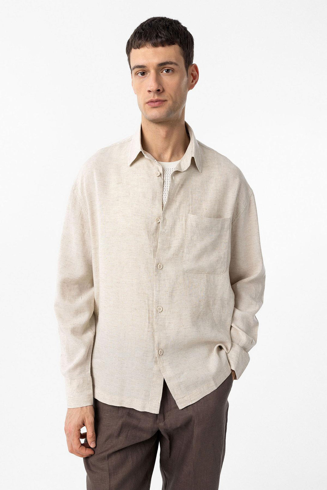 ANT Antioch Lord Mixed Cotton Relax Fit Men's Shirt - Zimapan