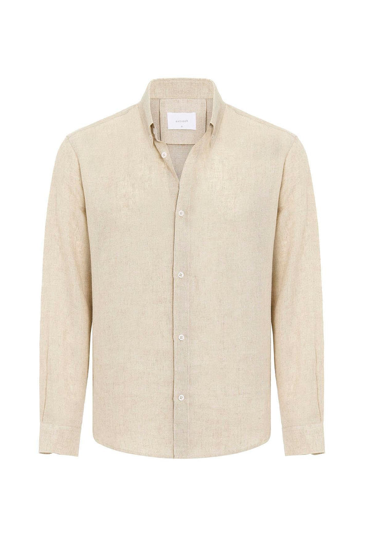 ANT Antioch Men's Shirt with Collar Buttoned with Mixed Fabric - Mechelen
