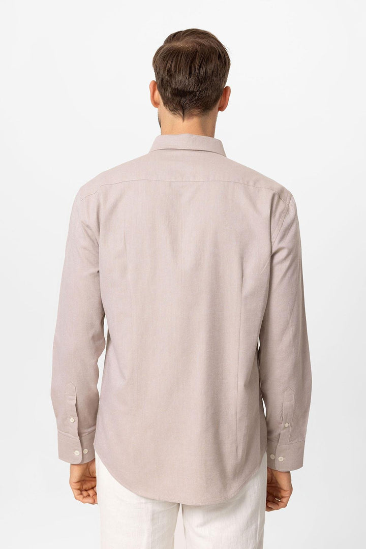 ANT Slim Fit Men's Shirt with Buttoned Collar - Den Helder