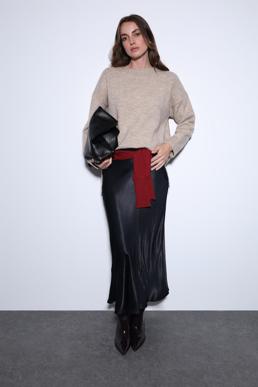 ANT Antioch Lord Slit Detailed Women's Sweater - Steyr