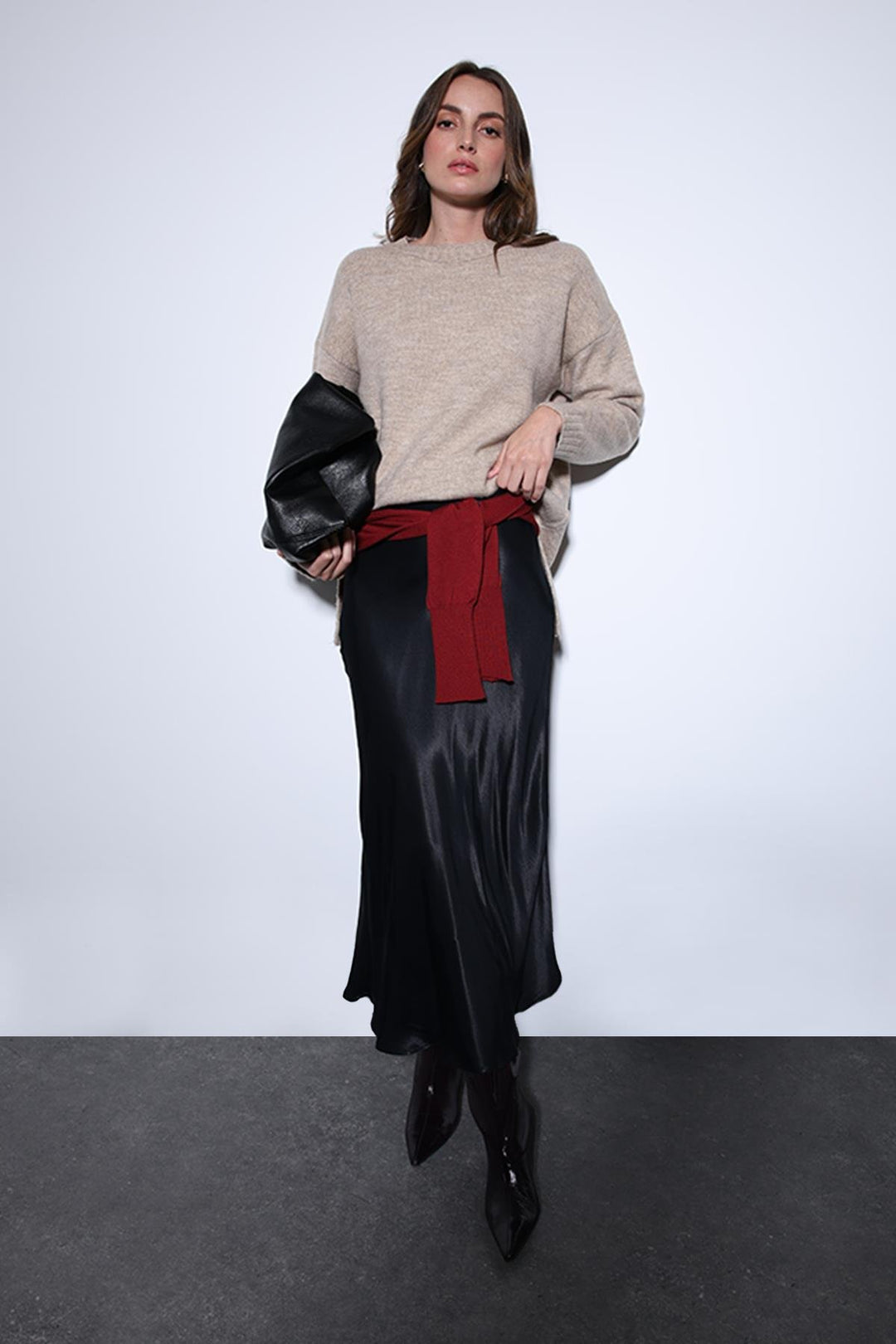 ANT Antioch Lord Slit Detailed Women's Sweater - Steyr