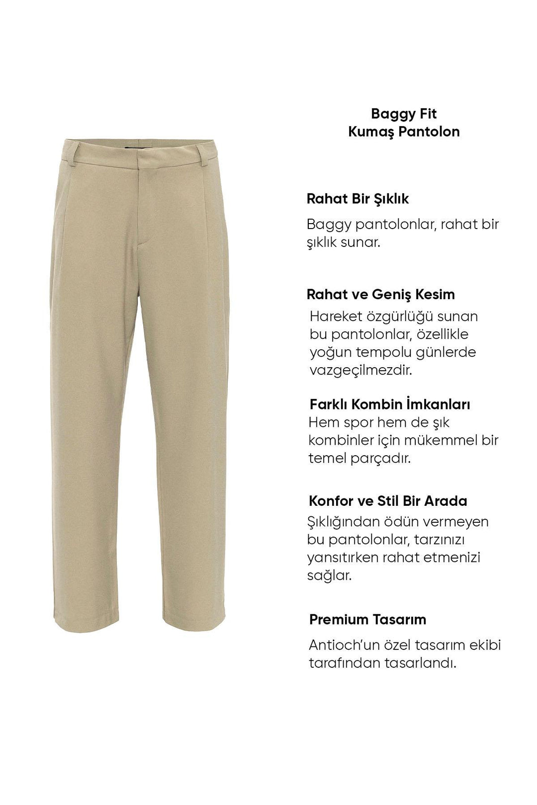 ANT High Waist Baggy Men's Trousers - Lakewood