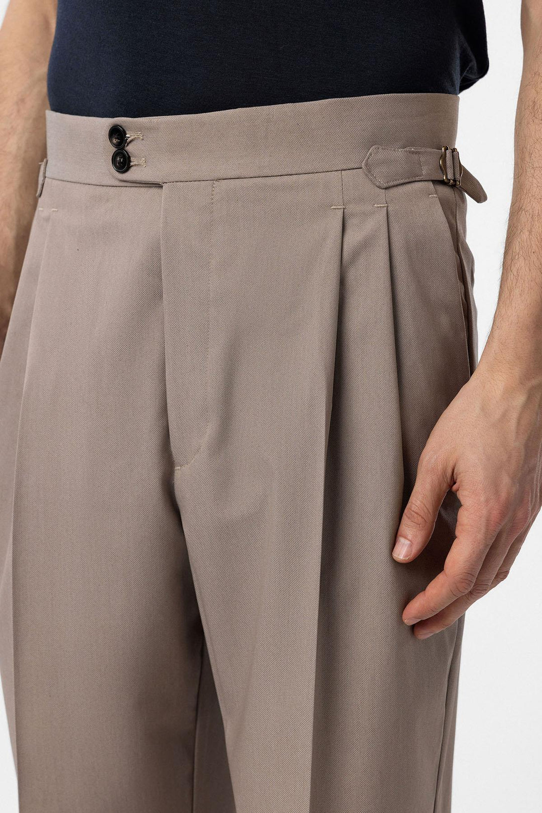 ANT Antioch Lord High Waist Italian Cut Pleated Men's Trousers - North Fort Myers