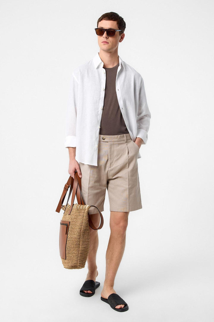 ANT Antioch Lord High Waist Pleated Men's Shorts - Vilnius