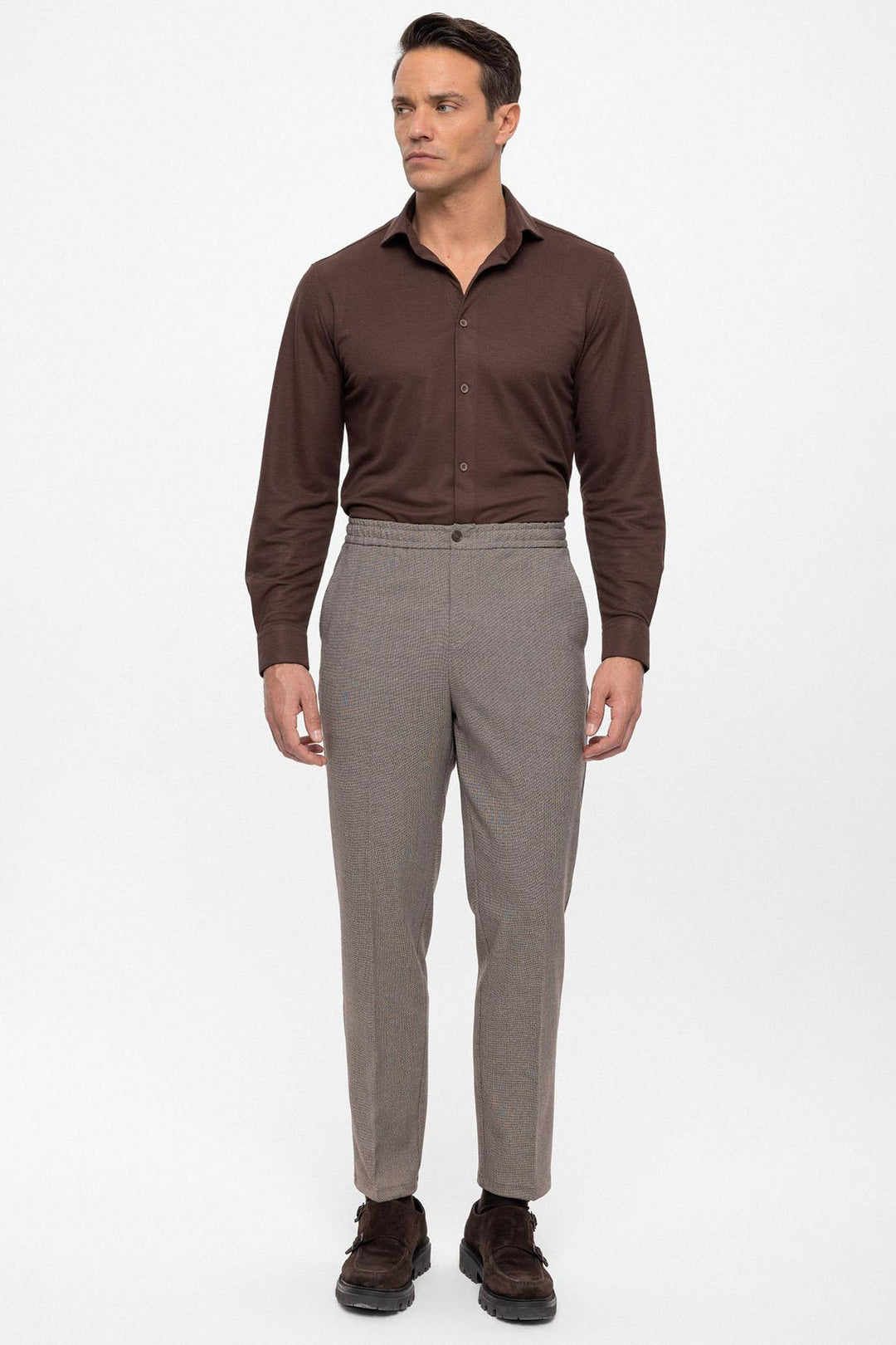 ANT Regular Fit Men's Trousers with Elastic Waist - Marco de Canavezes