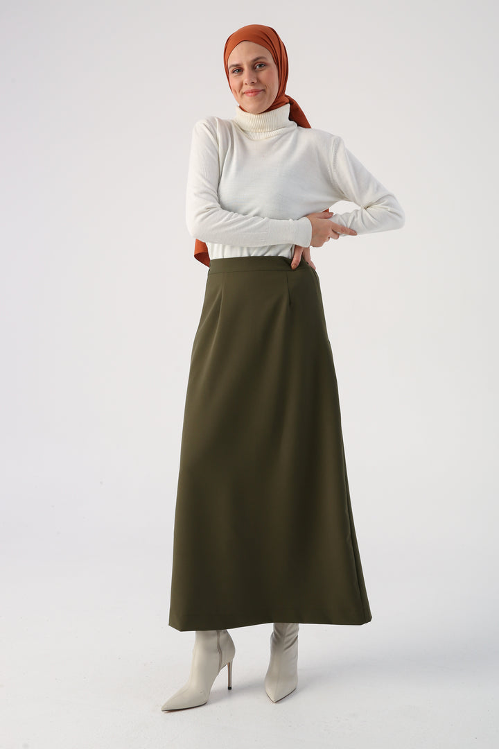 TLD Women Allday Haki Basic Knitted Skirt - Auckland