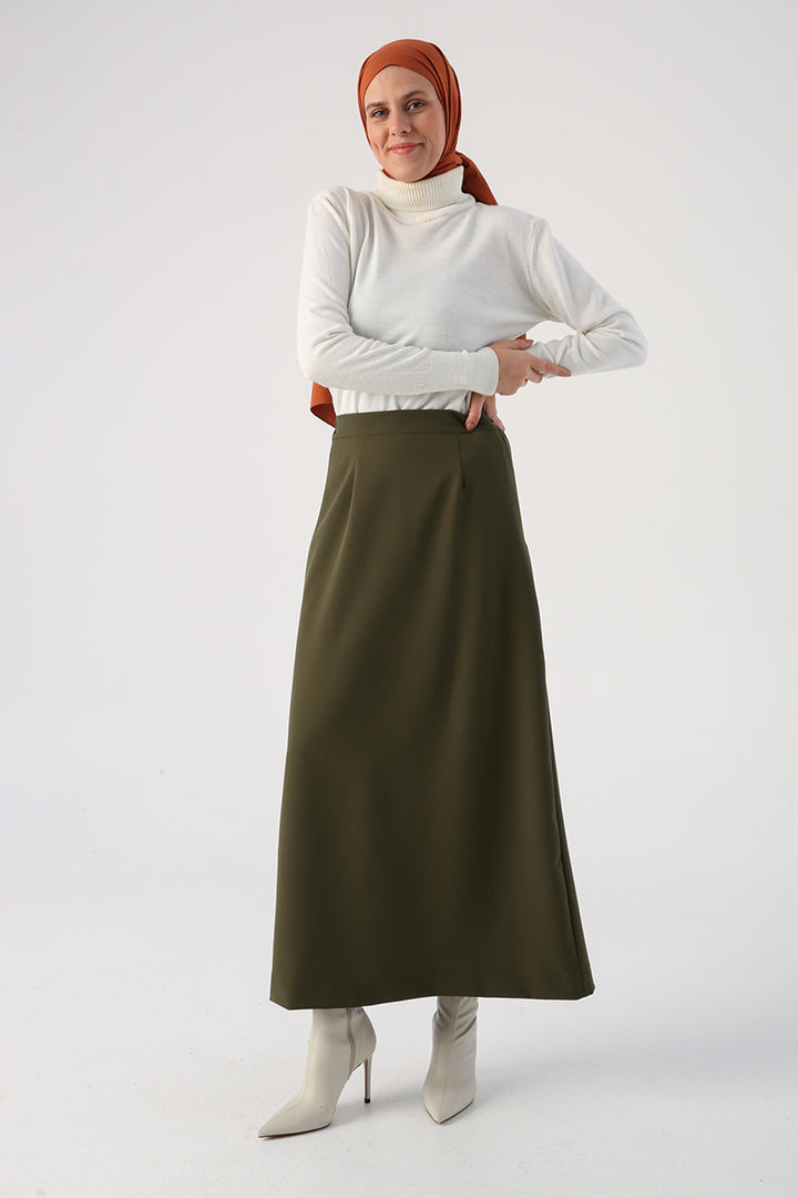 TLD Women Allday Haki Basic Knitted Skirt - Auckland