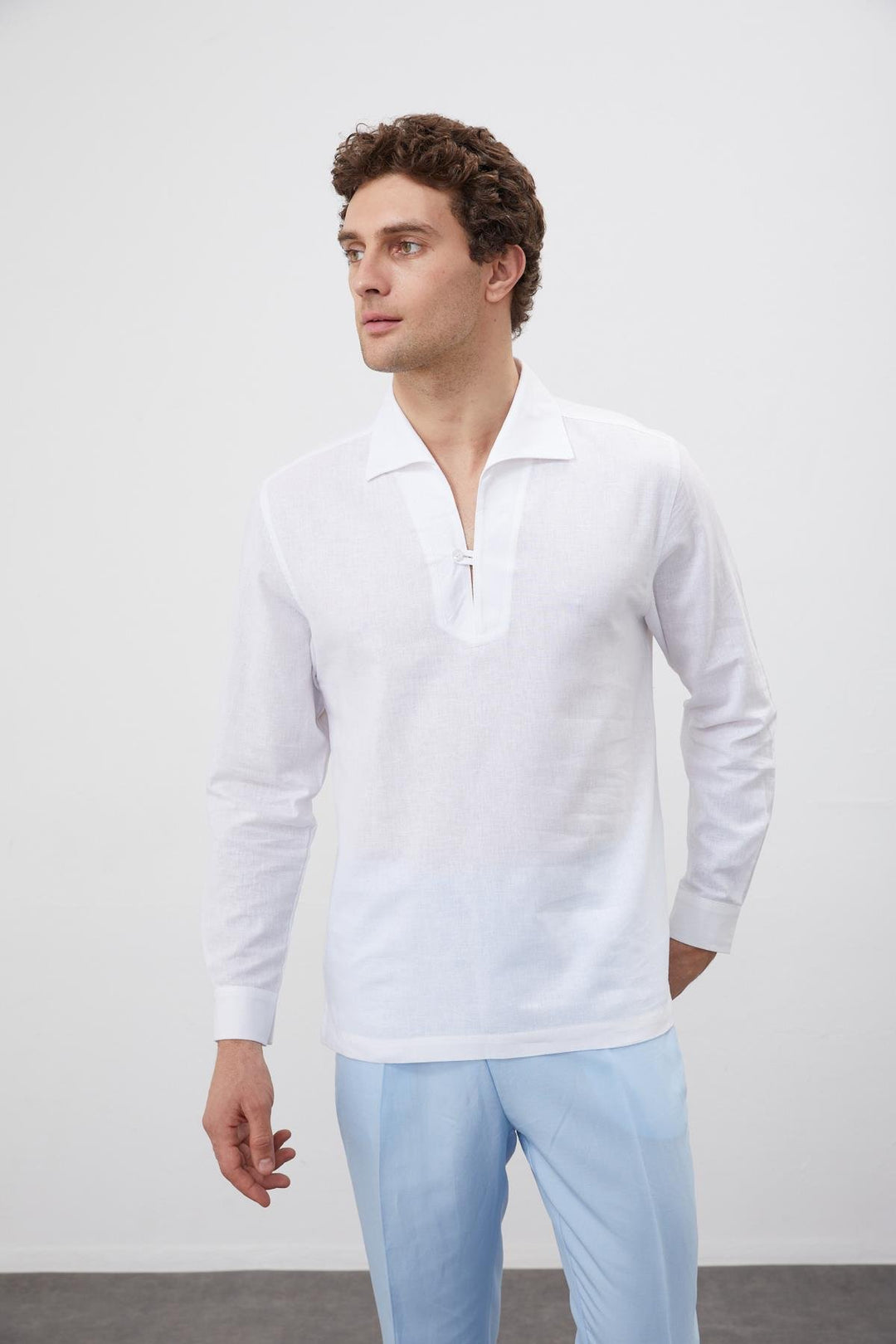 ANT Antioch White Button Detailed Men's Shirt - Manhattan