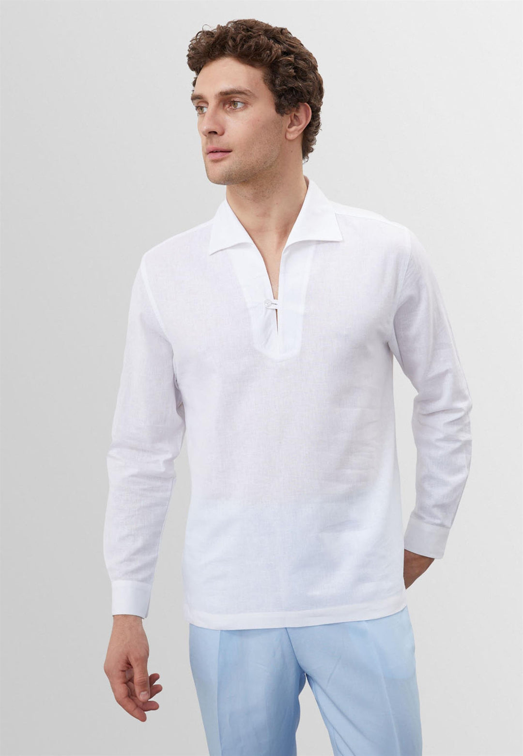 ANT Antioch White Button Detailed Men's Shirt - Manhattan