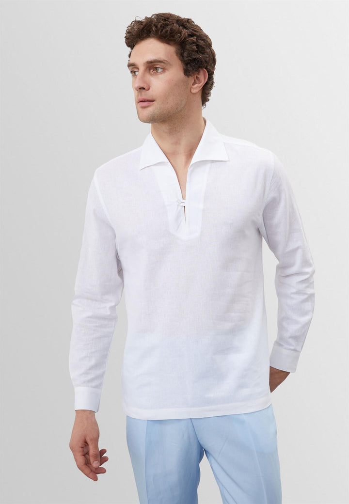 ANT Antioch White Button Detailed Men's Shirt - Manhattan