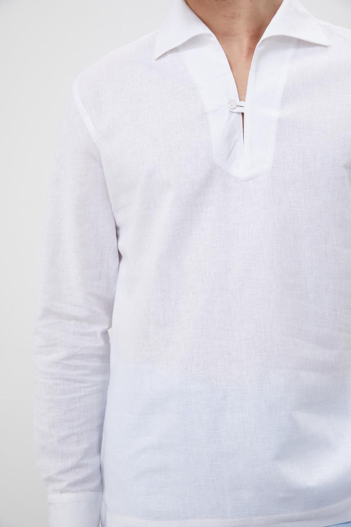 ANT Antioch White Button Detailed Men's Shirt - Manhattan