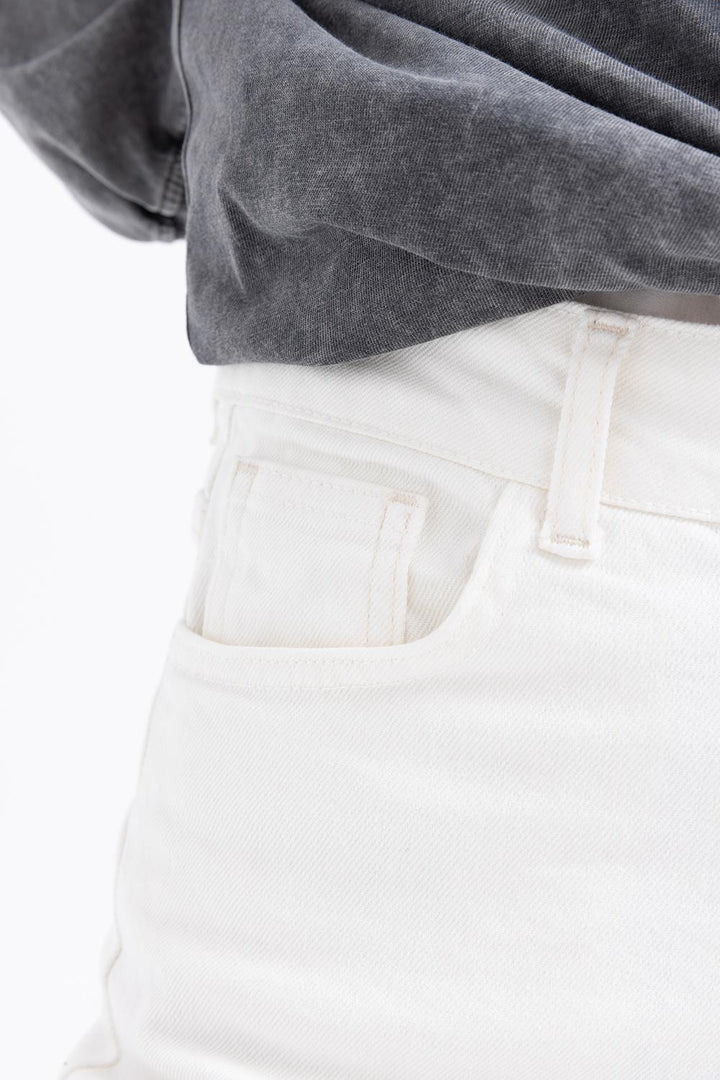 TLD Women Allday White Wide Leg Denim Pants - Scarborough