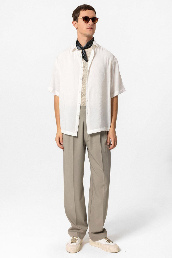 ANT Short Sleeve Oversized Men's Shirt - La Seyne-sur-Mer