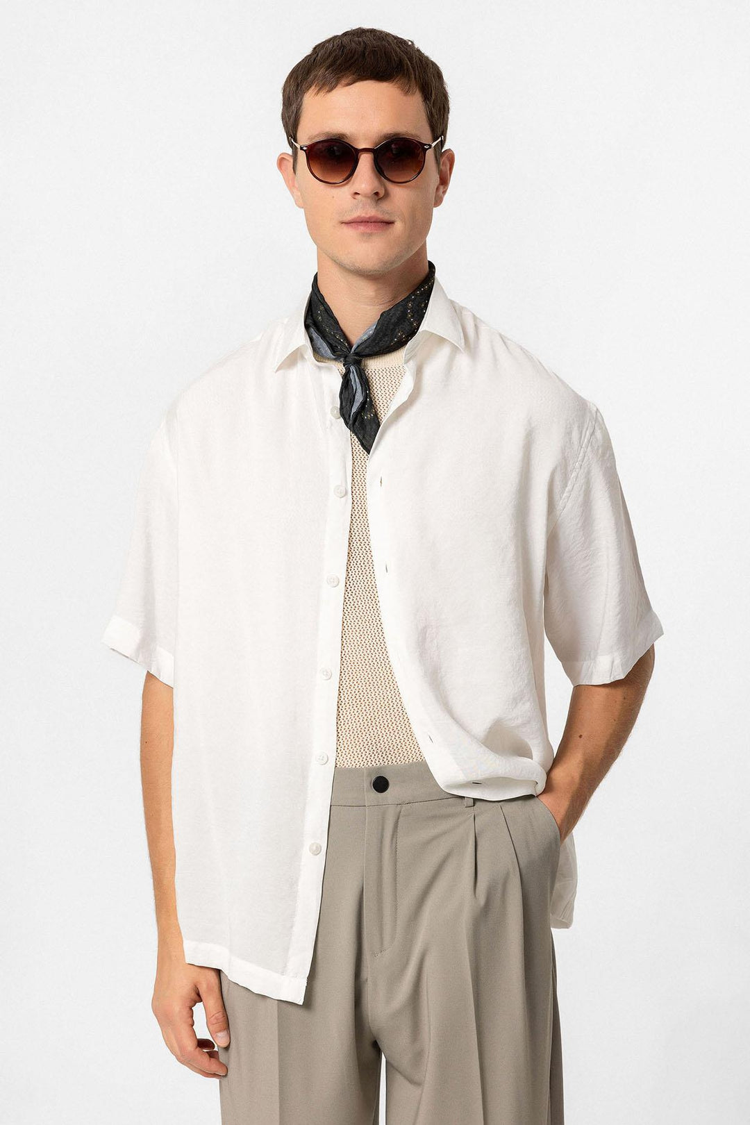 ANT Short Sleeve Oversized Men's Shirt - La Seyne-sur-Mer