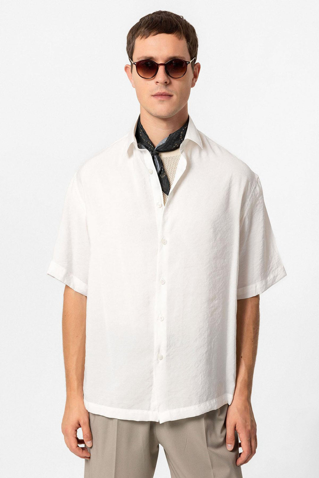 ANT Short Sleeve Oversized Men's Shirt - La Seyne-sur-Mer