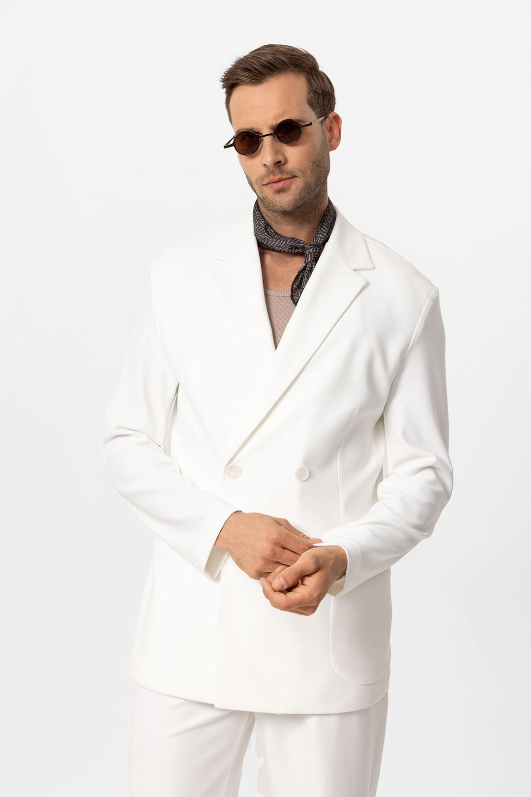 ANT Double-breasted Closure Relax Fit Men's Suit - Neuilly-sur-Marne