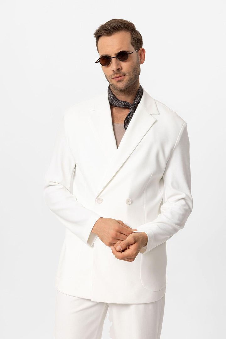 ANT Double-breasted Closure Relax Fit Men's Suit - Neuilly-sur-Marne
