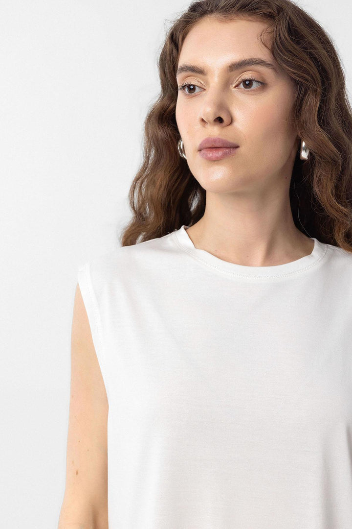 ANT Antioch White Modal Fabric Women's T-Shirt - Billings