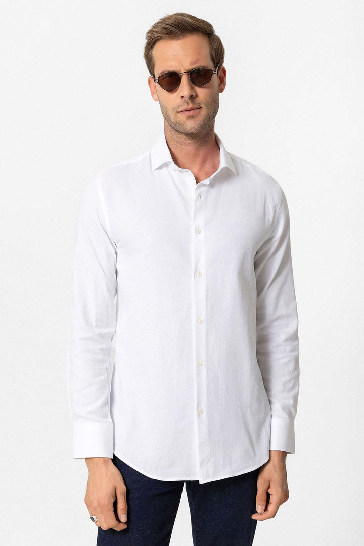 ANT Long Sleeve Slim Fit Men's Shirt - Hallandale Beach