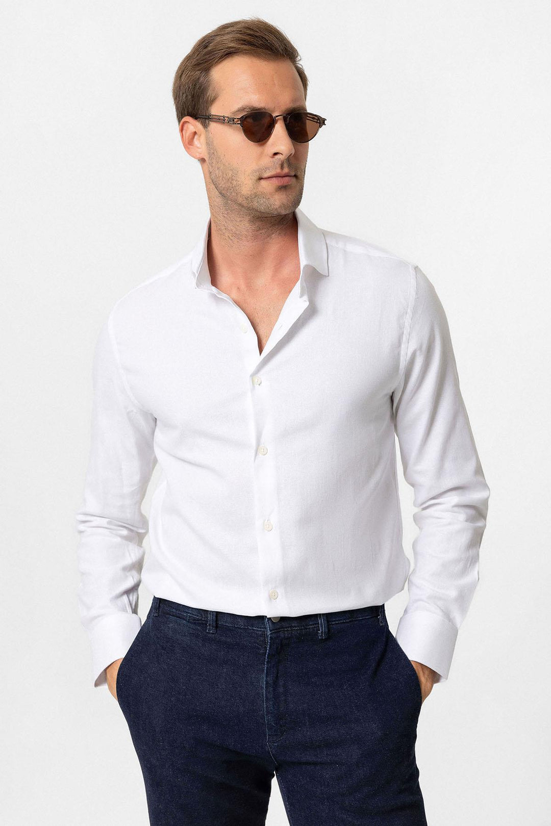 ANT Long Sleeve Slim Fit Men's Shirt - Hallandale Beach