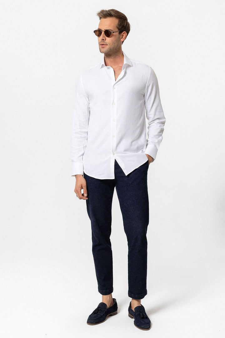 ANT Long Sleeve Slim Fit Men's Shirt - Hallandale Beach